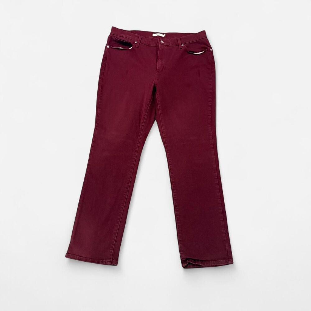 Levi-s Women's Burgundy and Red Jeans